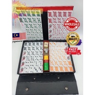 Rummy Ramy Cinami white 4 Player 120pcs 拉米 Rammy Rami Mahjong Full set White 1.4cm X 2.7cm X 3.7cm M