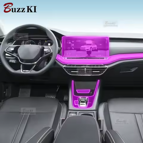 For Skoda Octavia 2022-2023 Car Interior Film Dashboard Piano Board Shift Center Console Anti-scratc