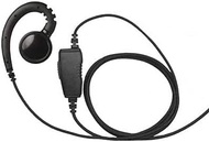 1-Wire Swivel Earpiece Mic Large Speaker + Inline PTT for Vertex EVX-S24 Radios