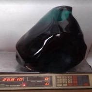 Batu Obsidian Poles Hijau Lumut Tua