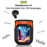 HTC NE20 AI Translation Headset Bluetooth 6.0 AI Headset Real-Time Translation Smart LED Screen HiFi