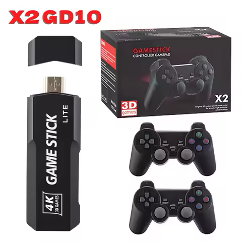 GD10 Game Console Home Wireless High Definition X2 TV Game Console, Double Ga me Console Handheld Ga