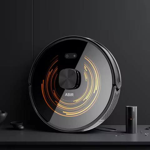 ABIR X9 Robot Vacuum Cleaner,Laser Lidar,UV Spot Cleaning, 6500PA Suction,Multi-Floor Map,Smart Zone