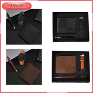[pugwsl] Men's Gift Set Beautifully Modern Men Wallet Set for Male Fathers Day Him Couple