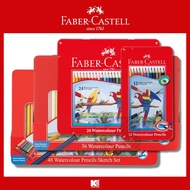 สีไม้ระบายน้ำ Faber-Castell (นกแก้ว) 12 24 36 48 สี กล่องเหล็ก