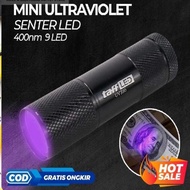 Money Detector TaffLED Counterfeit Money Detector UV Flashlight 400nm - UV-395 3 x AAA Battery Type