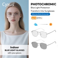 Cyxus Photochromic Glasses smart2-in-1 blue-light & UV protection fits all scenarios 8279