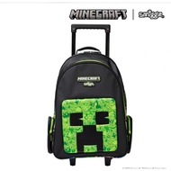 Australian Genuine smiggle Minecraft Trolley Backpack with Luminous Wheel, Big Promotion smiggle Student Hand Drag Backpack