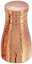 Copper-Master Modern &amp; Traditional Bedside Bedroom Copper Water Bottle Jar with Pure Copper, Capacity 1 Litre (1000 ml)