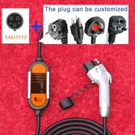 Feyree เครื่องชาร์จ EV แบบพกพา emergency charger ev ev home charger สายชาร์จ Type2 IEC62196-2 16A EV