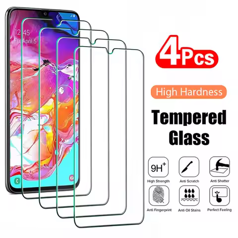4PCS HD Tempered Glass For Samsung Galaxy A10 A20 A30 A50 A50S Screen Protector For Samsung A70 A21 