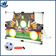Bucwxa Football Training Goal Kids Soccer Goal Foldable Soccer Goal Set for Kids with Ball and Pump 