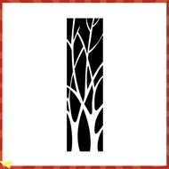 GH|  1 Set Tree Pattern Mirror Wall Stickers Smooth Surface Acrylic TV Background Wall Decal Sticker Home Decor