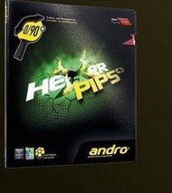 桌球孤鷹~桌球膠皮 ANDRO HEXER PIPS+ 中顆-(紅黑-1.7-2.1)~中顆~德製氣泡海棉加轉顆粒!