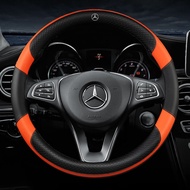 No Smell Thin car steering wheel cover Microfiber Leather Car Steering Wheel Cover Non-slip Accessories for Mercedes Benz CLA CLS GLA GLC GLE GLS SL W212 W204 W211W168 W213 W205