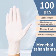 100pcs Sarung Tangan Gloves Nitrile/Nitrile Original Sarung Tangan Karet / Safeglove Nitril/HITAM/U