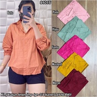 KATUN KEMEJA 91015 cotton linen shirt 3p4