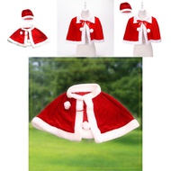 Masquerade Ball Xmas Red Velvet Cloak Hat Kids For Adults