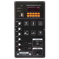 12V 100W Amplifier Board Square Dance Speaker Amplifier Support Bluetooth AUX TF-Card U-Disk Recording 6-12Inch Speaker