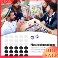 Plastic Checkers Backgammon Chess Pieces Kids Adults Board Game Entertainment