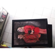 Custom oil color canvas face painting 50x70cm free frame