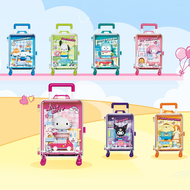 [6 IN 1] AREA-X Block AB0110 Hello Adventure Sanrio Series Mini Suitcase Gift Decoration Building Br