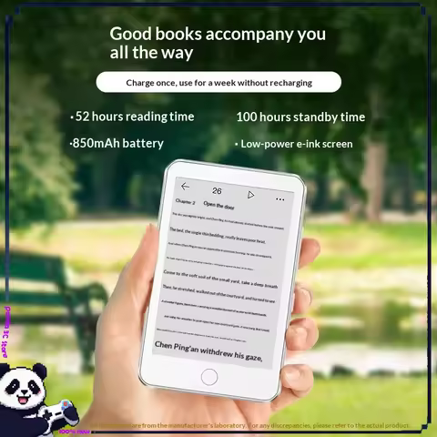 Fanmu Small E-Ink E-Reader Eye-Friendly Paperlike Screen Slim Portable Ebook Reader Support Audio Re