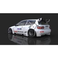 SBX34 Instant Wide BodyKit Custom HONDA CIVIC EG DIECAST Hotwheels 1/64
