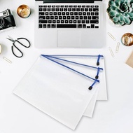 A6 A5 A4 A3 Thickened Mesh Grid Transparent Zipper Bag