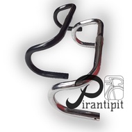 Vintage racing bike handlebars / standard 35cm dropbar / chrome iron dropbar /