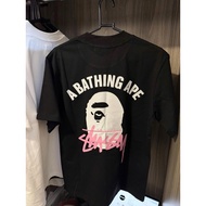 Form Over Stu T-shirt with Ba.Pe Combination 100% Thick Cotton with All Tags