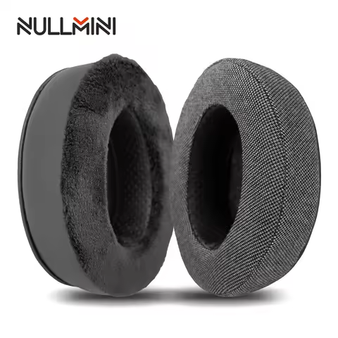 NullMini Replacement Earpads for Fnatic React Headphones Leather Velvet Velour Sleeve Earphone Earmu