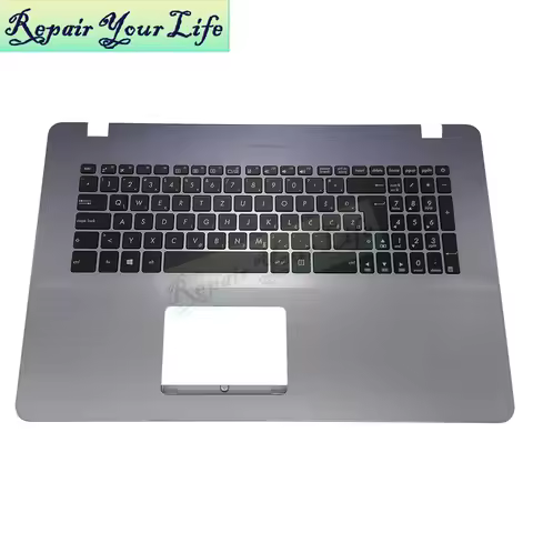 X705 Belgium German WB Palmrest Keyboard for Asus VivoBook 17 X705UQ X705UN X705UF Upper TopCase 90N