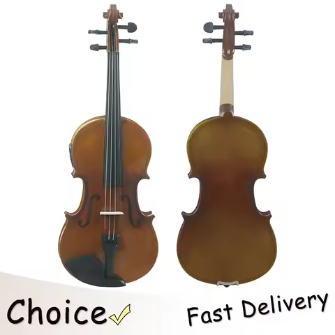 IRIN Professional 4/4 Electric Acoustic Violin Maple Body EQ Acoustic Violin Fiddle 4/4 Electric Vio