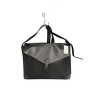 ISAAC REINA Tote Bag Purse leather BLK plain Direct from Japan Secondhand
