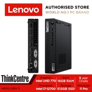 [Pre-Order] ThinkCentre M90q Gen 3 | 11U50035SG | Intel Core i7-12700T | Integrated Intel UHD Graphi