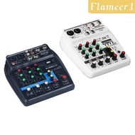 [flameer1] 4 Channel USB Audio Mixer Mixing DJ Bluetooth Sound