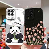 Casing For Samsung Galaxy M33 M34 Case Fashion Tulip Panda Soft Silicone Shockproof Shell For Samsun