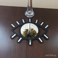 Decorative Mirror New Decor ins Children's Room Eye Wooden Props Shape Photography Wall Nordic Style