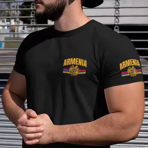 Armenia T Shirt Armenian Flag Logo Pride