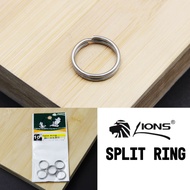 LIONS SPLIT RING 6 Size Fishing Lure Split Ring Pancing Connecter Split Ring