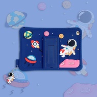 Soft Silicone Cute Cartoon Cover for Apple Ipad Air 1 2 for Ipad 9.7 Ipad 10.2 Ipad 10.5 Ipad 10.9 Planet Astronaut with Magnetic Flip Stand Cover Case for Ipad 2 3 4 5 6 Anti-Drop Case Tablet Cover