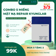 Mặt nạ KyungLab Repair Mask Cấp ẩm Mờ thâm và phục hồi dùng cho mọi loại da 25ml combo 5 miếng 10 mi