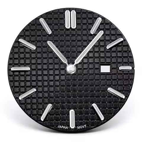 25.8mm VJ24 Watch Dial Waffle Texture Ladies Two Hands Modification For Seiko AP Royal Oak VJ24 Quar