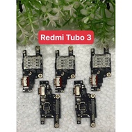 Charging assembly / Charging board / xiaomi Redmi Turbo 3 charging port + New Turbo 3 sim socket