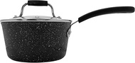 Starfrit The Rock Terra 1,9L (2QT) Ceramic Non-Stick Saucepan with Lid - Thick Aluminum Base - PFOA 