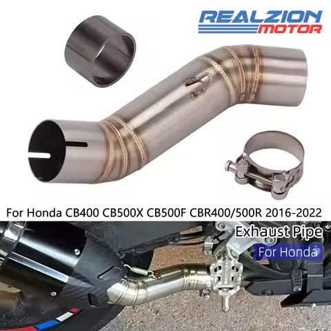 RZ CB400 CB500X 2022 Exhaust Pipe Middle Pipe Motorcycle Exhaust Muffler Exhaust Connector For Honda