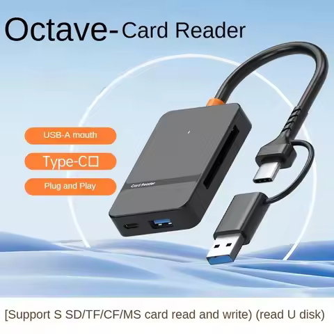 8 in 1 USB Card Reader 3.0 Card Reader SD Micro SD TF CF MS U Disk Compact Flash Card Adapter for La