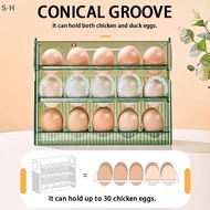[S·H] 30 Grid Egg Tray Three Layer Egg Storage Box Organizer Rack Container PH