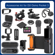 For Dji Osmo Pocket 3 Bike Bracket Adapter Protection Cover Filter Silicone Case Bag Magnetic Mount Holder Expansion Accessory